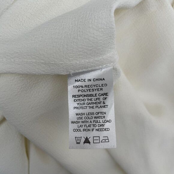 Hill House The Simone Slit Open Back Maxi Dress Coconut Milk Crepe Cream White M - Picture 10 of 13